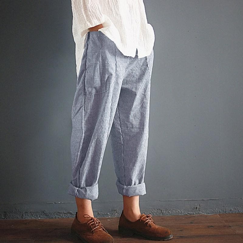 Vintage Striped Trousers | Zen Buddha Trends