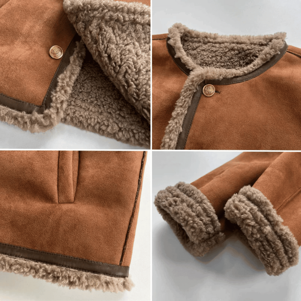 Sherpa Edge Jacket by Evelyn Montclair™ dylinoshop
