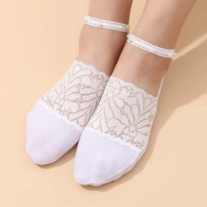 Pearl Lace Socks luckyidays