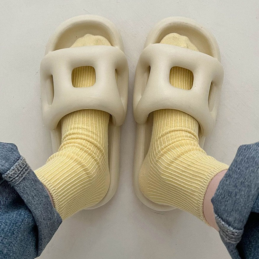 Stylish Hollow Out Slides dylioshop