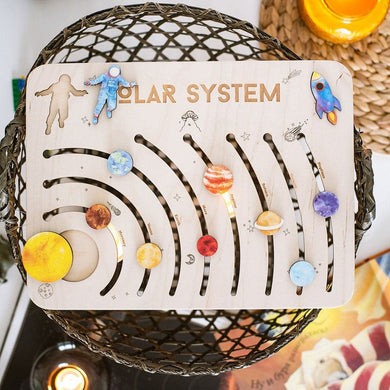 Wooden Puzzle with Planets of the Solar System feajoy