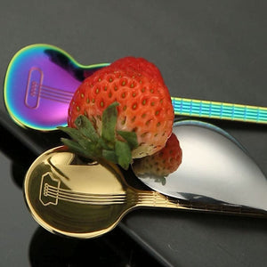 Guitar Musical Instrument Shaped Spoon dylinoshop