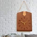 PU Leather Bag Shaped Clock feajoy