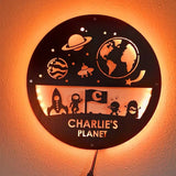 Personalized Space Night light Feajoy