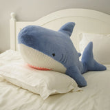 Plush Shark Toy Throw Pillow feajoy