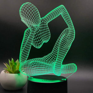 Modern African Statue 3D Illusion Lamp feajoy