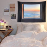 Sea View Bedroom Tapestry feajoy