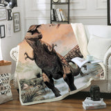 Dinosaur Soft Fleece Throw Blanket feajoy