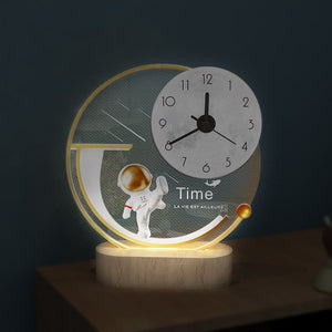 Creative Desk Lamp With Clock dylinoshop