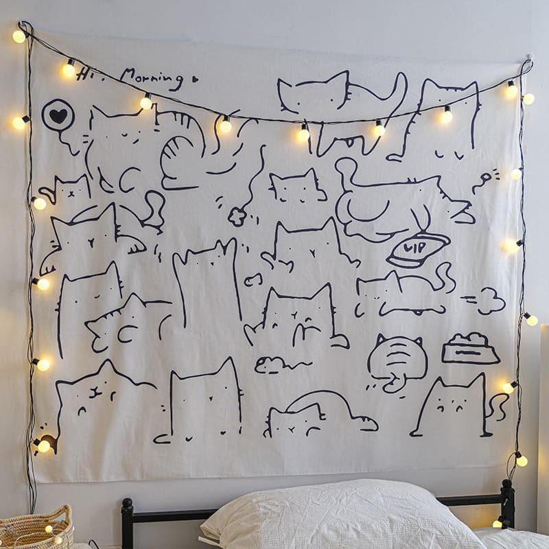 Everyday Cat Tapestry feajoy