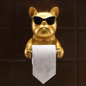French Bulldog Paper Towel Holder Feajoy