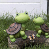 Garden Statue Turtles Figurine Feajoy