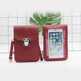 Touchable PU Leather Change Bag sunsetime
