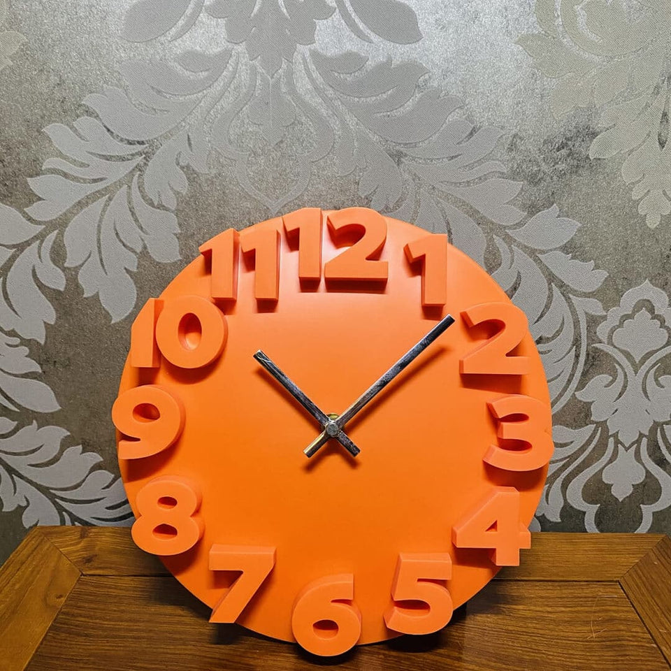 3D Stereo Digital Quiet Wall Clock dylinoshop