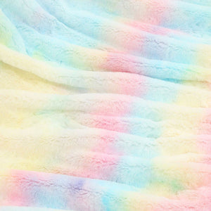 Rainbow Tie-dye Throw Blanket Feajoy