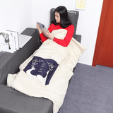 Honana WX-129 Multi-Function Foldable Pillow Quilt Air Condition Cartoon Car Home Bolster Pillow Blanket MRSLM