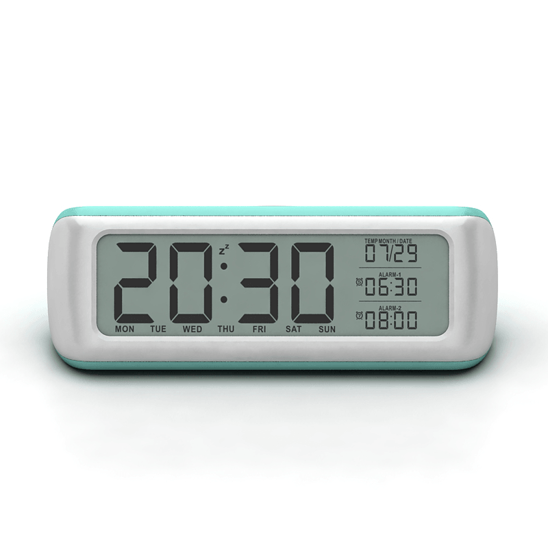 DC-12 5.5" Large Digital Alarm Clock with Backlight 2 Alarms Snooze Function MRSLM
