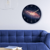 CC021 Creative Starry Pattern Wall Clock Mute Wall Clock Quartz Wall Clock for Home Office Decorations MRSLM