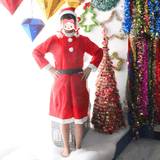 3Pcs Christmas Santa Claus Costume Set Novelty Costume Clothes Suit Christmas Costume for Woman MRSLM