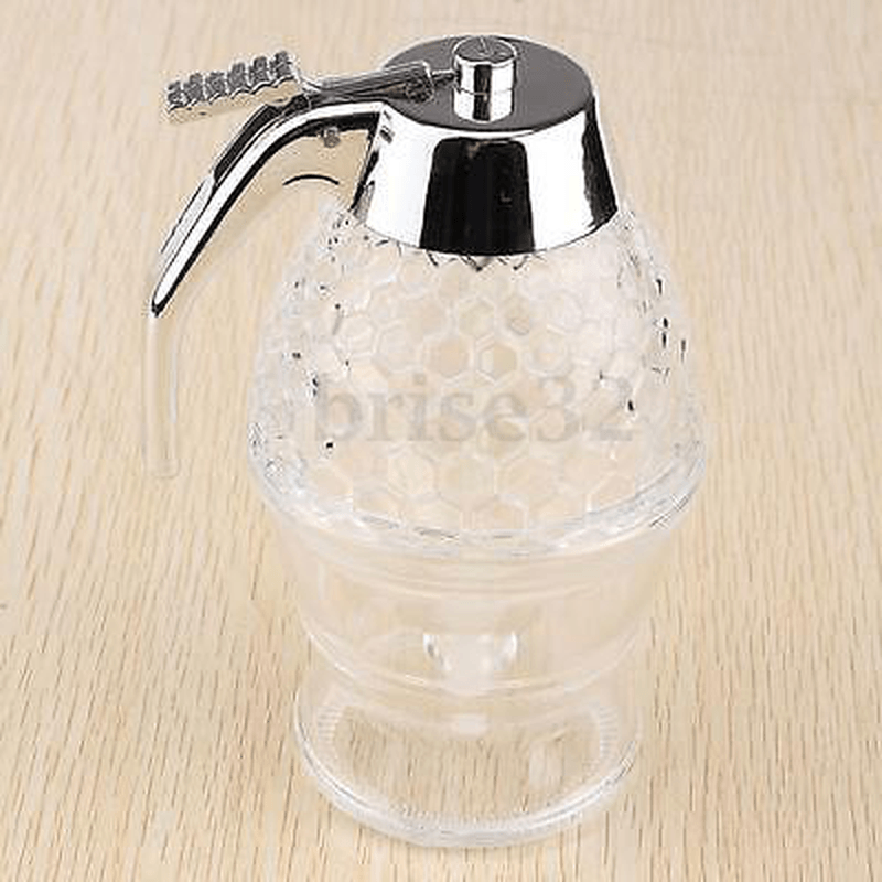 200ML Acrylic Clear Pot Honey Dispenser Container Hive Spice Holder Bee Bottles dylinoshop