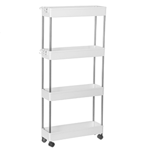 Multi Layer Organizer Gap Shelves for Kitchen Shelf Storage Rack Supplies Racks Slot Shelf with Wheels for Kitchen Storage Tools MRSLM