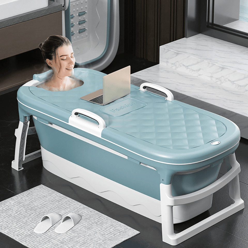 Foldable Bathtub Household Adult Child Bathing Bath Barrel Spa Bathtub Thickening MRSLM
