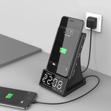 Bluetooth 5.0 Wireless Clock Charging Dock Stand Fm Radio Bluetooth Speaker USB Fast Charger LED Alarm Clock for Home Decor MRSLM