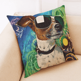 Honana BX 45X45Cm Animal Print Dog Luxury Cushion Graffi Style Throw Pillow Case Pillow Covers MRSLM