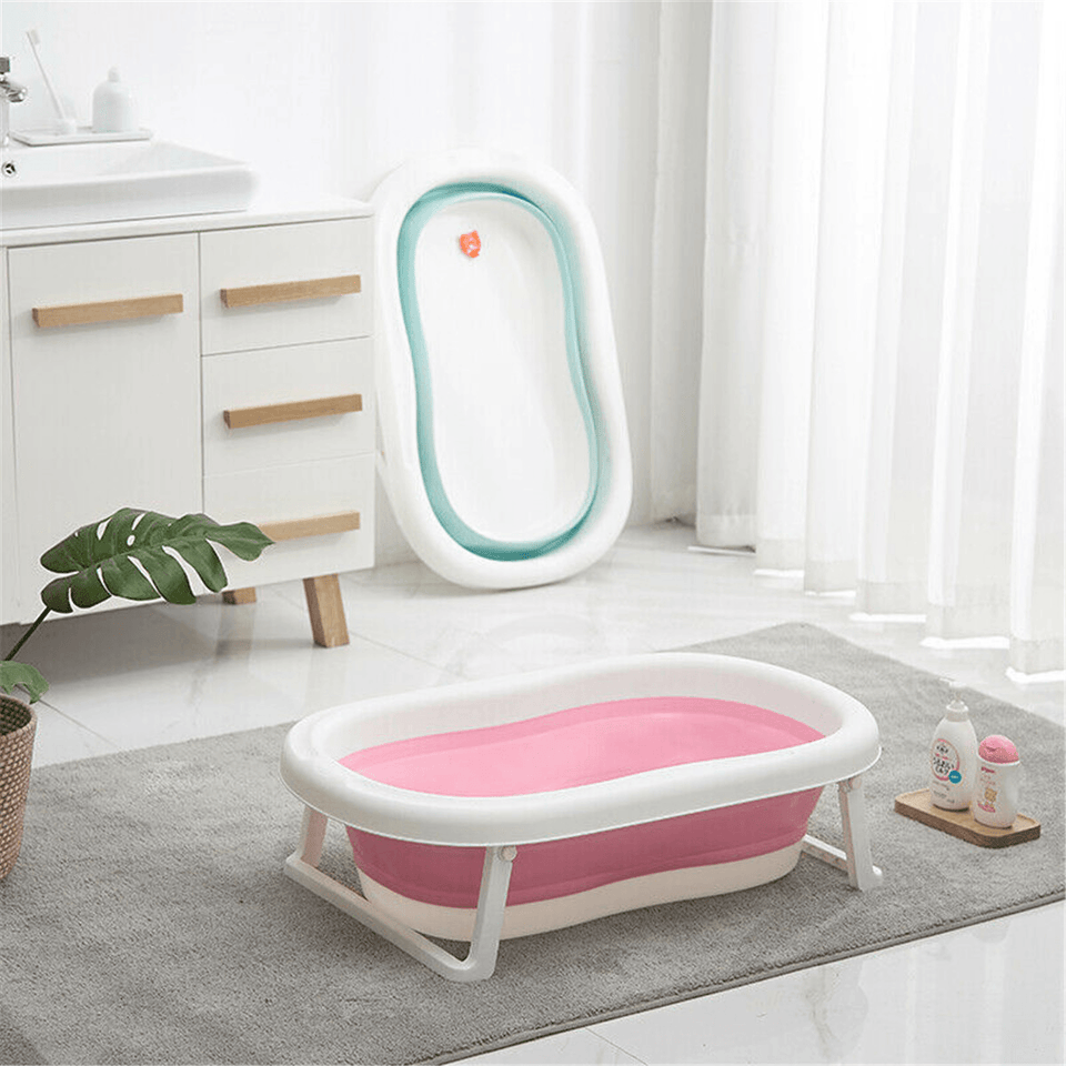 Baby Bathtub Foldable Travel Bath Large Newborn Kids Deluxe Wash Bath Tub MRSLM