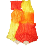 1.8M Multicolor Belly Dance Fan Bamboo Long Silk Fans Dance Performance Supplies dylinoshop