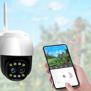 1080P HD Wireless Home Security Camera Outdoor Binocular Camera 10X Optical Zoom WIFI IP Camera with AI Face Recognition Infrared Night Vision IP66 Waterproof dylinoshop