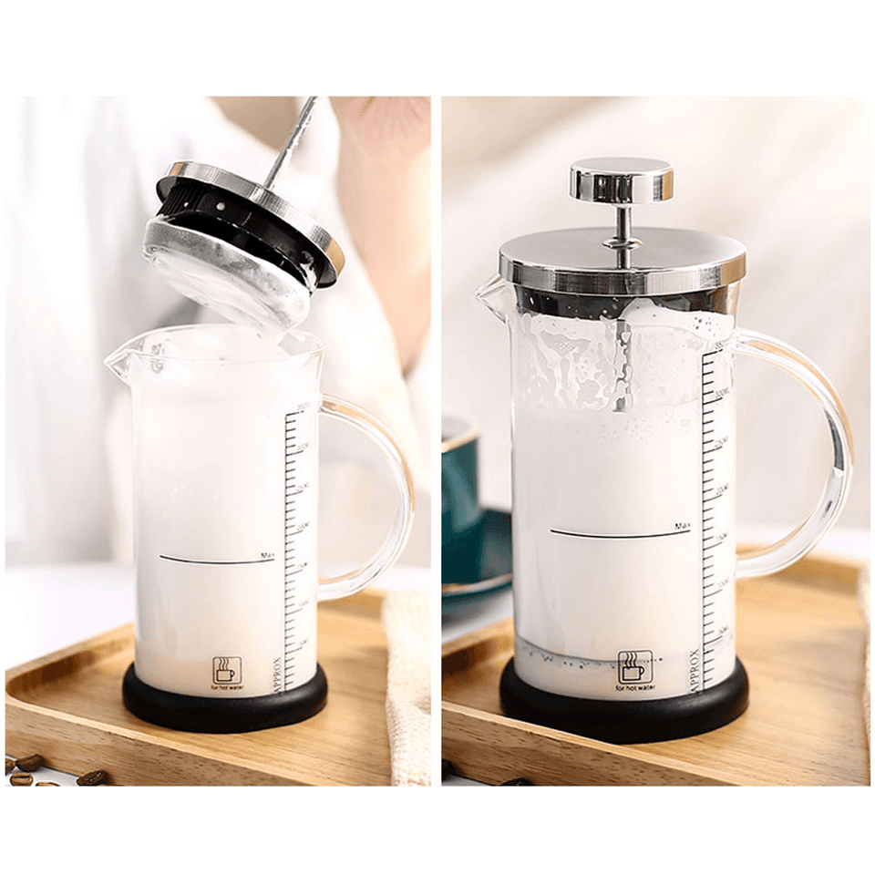 350Ml Double Wall French Coffee Plunger Tea Maker Percolator Filter Press Coffee Kettle Pot Glass Teapot MRSLM
