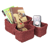 3Pcs/Set Storage Basket Plastic Crate School Office Kitchen Pharmacy Tidy Organiser MRSLM