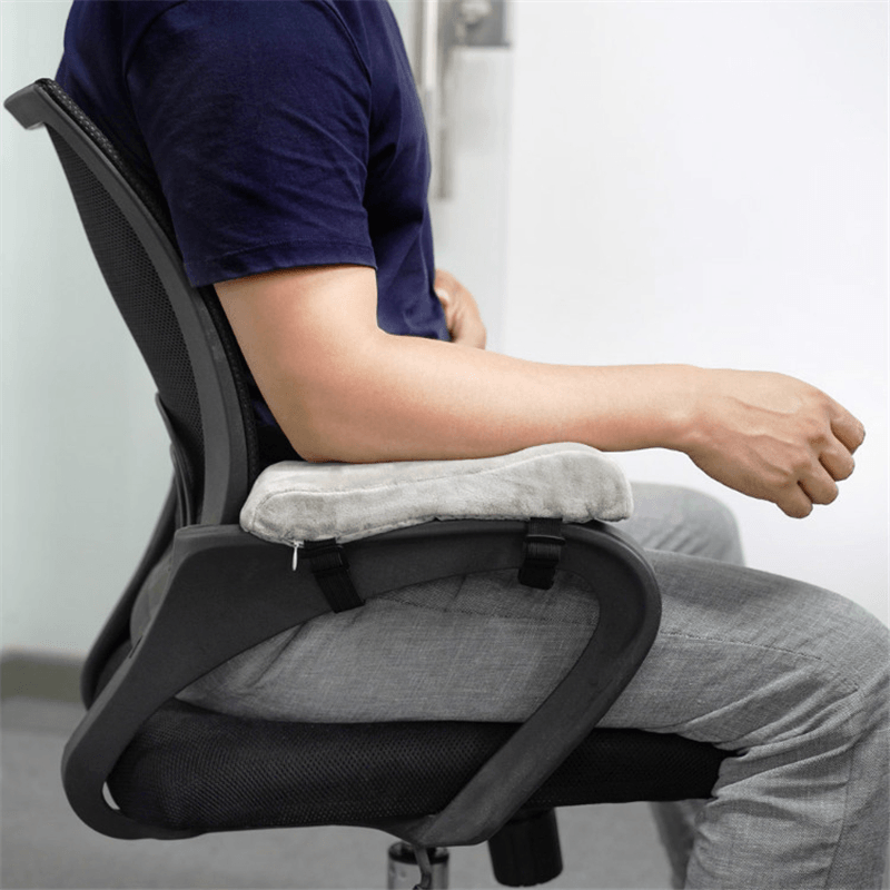 2Pcs Armrest Pad Set Office Chair Hand Cushion Soft High Rebounding Memory Cotton Arm Pad Gaming Desk Accessories for Home Office MRSLM