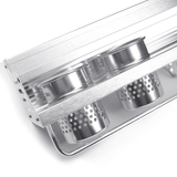 Space Aluminum Kitchen Rack Double Cup Chopstick Holder Seasoning Wall Mount Storage for Kitchen Arrangement MRSLM