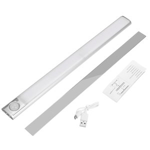 USB Rechargeable Wireless PIR Motion Sensor Night Light Color Adjustable Closet Wall Lamp for Indoor Kitchen Decor MRSLM