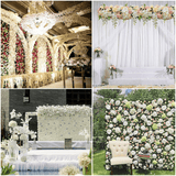 DIY Artificia Wedding Rose Flower Panel Backdrop Wall Road Arch Decorations MRSLM
