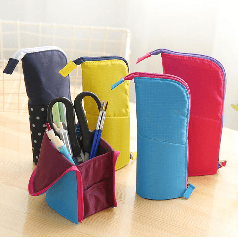 Multi-Function Pencil Bags Creative Standing Stationery Bag MRSLM