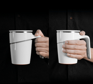 Fiu 470ML Not Pouring Cup from Xiaomi Youpin Stainless Steel Magical Sucker Splash Proof Mug MRSLM