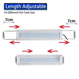 3/5/7/9W Fish Tank Light 220V LED Energy-Saving Blue+White Light Line Switch MRSLM