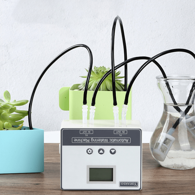 WIFI Connection Drip Irrigation System Set Double Pump Automatic Watering Device Timer Kit Mobile APP Intelligent Control MRSLM