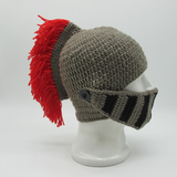 Funny Hat Creative Hand-Woven Knight Hat Helmet Shape dylinoshop