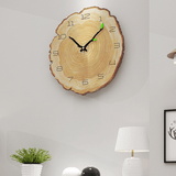 MW002 Creative Wooden Pattern Wall Clock Mute Wall Clock Quartz Wall Clock for Home Office Decorations MRSLM