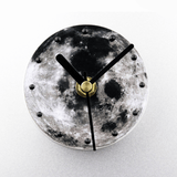 Fashionable Creative Universe Planet Moon Pattern Fridge Magnet Clock Waterproof Sucker Moon Refrigerator Wall Clock Moon Refrigerator Fashionable Creative Universe Planet Moon Wall Clock Home Decor MRSLM