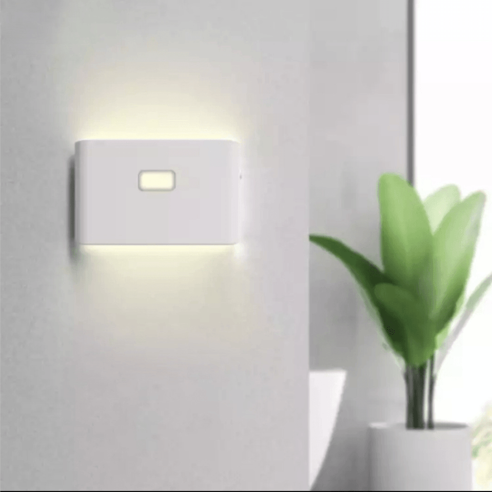 Hualai Xiaofang LED Smart Linkage Motion Sensor Night Light Rechargeable Wireless Energy-Saving LED Body Induction Lamp for Bedroom Bath Home Decor MRSLM