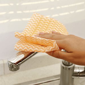 25 Pcs/Roll Non-Woven Kitchen Cleaning Cloths Disposable Multi-Functional Rags Wiping Scouring Pad Furniture Kitchenware Wash Towel Dishcloth MRSLM