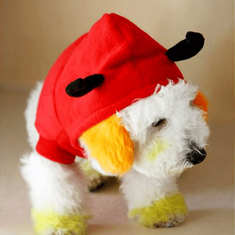 Christmas Pet Dog Cat Outstanding Devil Clothes Puppy Winter Warm Costume Red Coats Outterwear MRSLM