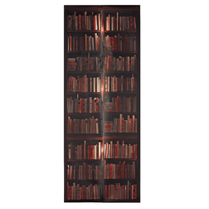 3D Door Wall Sticker Self Adhesive Retro Bookshelf Decal Home Art Decor MRSLM