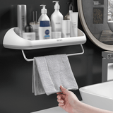 Bathroom Shelf Wall Mounted Shampoo Shower Holder Kitchen Storage Rack Caddies MRSLM