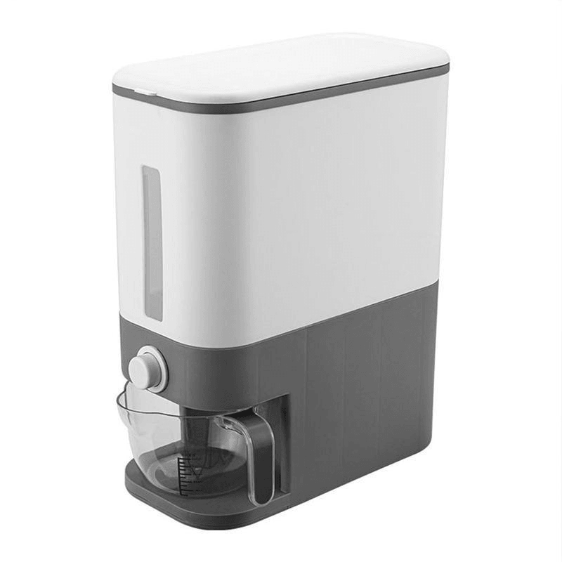 12KG Capacity Storage Box Metering Cylinder with Automatic Rice Storage Tank for Kitchen Multi-Function Moisture-Proof Storage Boxes dylinoshop